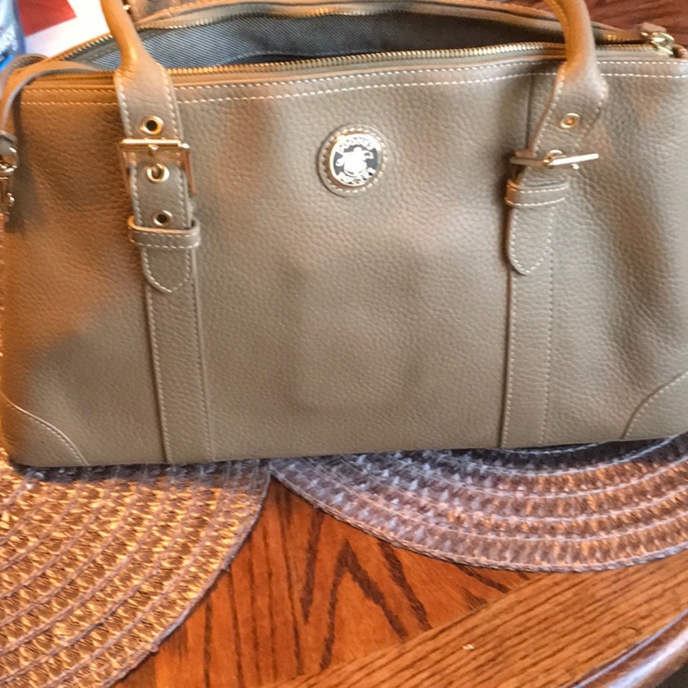 Dooney & Bourke Leather Satchel Handbag with detachable shoulder strap
